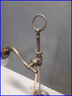 Ancienne Lampe d'atelier ou de bureau réglable début XXe Siècle Art déco