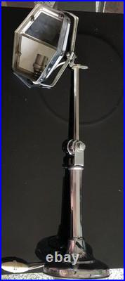 Ancienne Lampe de Bureau Pirouett Chromée, Art déco