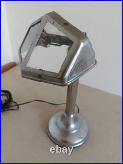 Ancienne Lampe de Bureau Pirouett Chromée, Art déco Fourmi