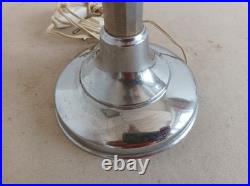 Ancienne Lampe de Bureau Pirouett Chromée, Art déco Fourmi