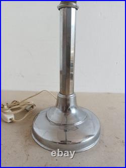 Ancienne Lampe de Bureau Pirouett Chromée, Art déco Fourmi