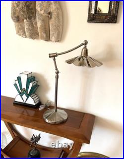 Ancienne lampe Art déco Articulée Chromée