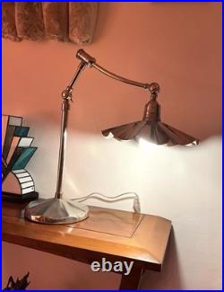 Ancienne lampe Art déco Articulée Chromée