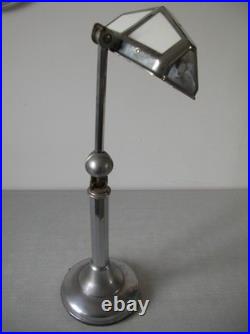Ancienne lampe Pirouett Art Déco extensible métal et verre déco rétro vintage