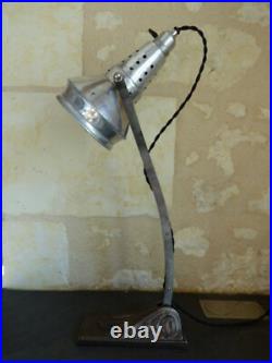 Ancienne lampe à réflecteur miroirs, NIAM Art Déco. Epoque GRAS, JIELDE, atelier