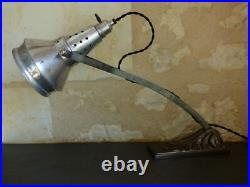 Ancienne lampe à réflecteur miroirs, NIAM Art Déco. Epoque GRAS, JIELDE, atelier