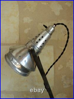 Ancienne lampe à réflecteur miroirs, NIAM Art Déco. Epoque GRAS, JIELDE, atelier