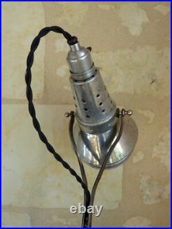 Ancienne lampe à réflecteur miroirs, NIAM Art Déco. Epoque GRAS, JIELDE, atelier