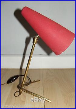 Ancienne lampe cocotte moderniste design vintage 50's epoque guariche