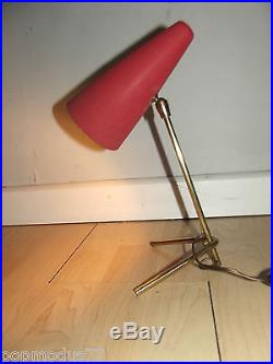 Ancienne lampe cocotte moderniste design vintage 50's epoque guariche