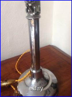 Ancienne lampe de bureau PIROUETT, PIROUETTE art déco chromé hauteur réglable