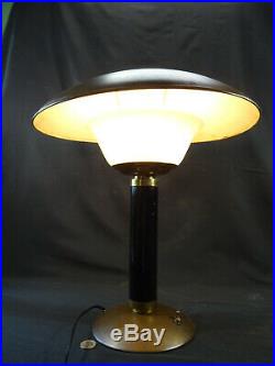 Ancienne lampe de bureau champignon art déco modernisme