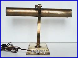 Ancienne lampe de bureau ou de table en laiton art-déco vintage vers 1930-1940