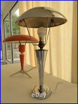 Ancienne lampe de table Champignon Claude Lumière Perzel 1930 Art déco