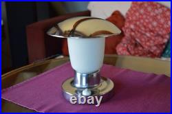 Ancienne lampe de table tchèque ART DECO des années 1940 marquée Napako