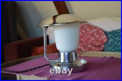 Ancienne lampe de table tchèque ART DECO des années 1940 marquée Napako