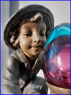Ancienne lampe figurative Art Nouvrau Art Déco FRANÇAISE par Ranieri