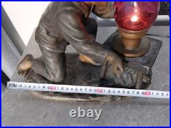 Ancienne lampe figurative Art Nouvrau Art Déco FRANÇAISE par Ranieri