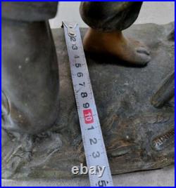 Ancienne lampe figurative Art Nouvrau Art Déco FRANÇAISE par Ranieri