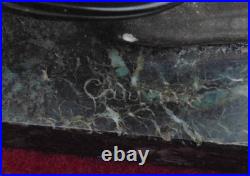 Ancienne magnifique lampe régule art déco otarie phoque signé Carvin art déco