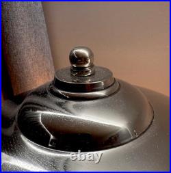 Ancienne paire de grandes lampes de table industrielles style art déco âge