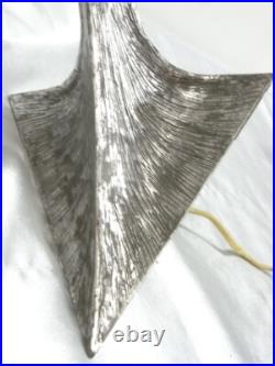 Antique Applique Murale Tete Dragon Serpent Fer Forge Art Deco Lampe Tulipe