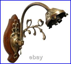 Applique lampe Art Nouveau / Déco décor Gui Bronze style Majorelle Muller