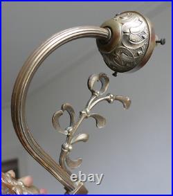 Applique lampe Art Nouveau / Déco décor Gui Bronze style Majorelle Muller