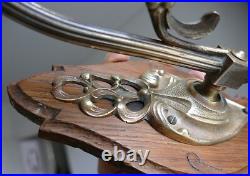 Applique lampe Art Nouveau / Déco décor Gui Bronze style Majorelle Muller