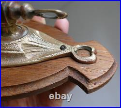 Applique lampe Art Nouveau / Déco décor Gui Bronze style Majorelle Muller