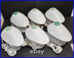 Art Déco 6 Lampe Bakélite Blanche BAUHAUS 11641 Streamliner années 30
