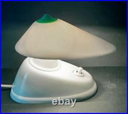 Art Déco 6 Lampe Bakélite Blanche BAUHAUS 11641 Streamliner années 30