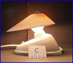Art Déco 6 Lampe Bakélite Blanche BAUHAUS 11641 Streamliner années 30