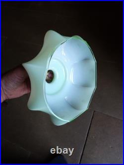 Art Deco Abats Jour En Vert Suspension 1930 Lampe Lustre