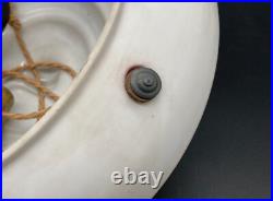 Art Déco Plafonnier Blanc Bleu Lampe à Suspension Mid Century Design 34 CM Im DM