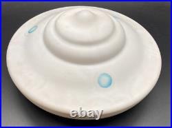 Art Déco Plafonnier Blanc Bleu Lampe à Suspension Mid Century Design 34 CM Im DM