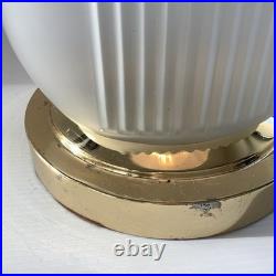 Art Deco Style Lampe Verre Presse Moulé Vintage Abat-jour Offert