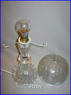Art Déco belle lampe'champignon' entièrement en verre moulé/pressé vers 1940