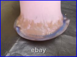 Art de France lot 3 tulipes lustre lampe art deco pâte de verre marmoréen TBE