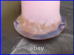 Art de France lot 3 tulipes lustre lampe art deco pâte de verre marmoréen TBE