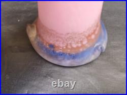 Art de France lot 3 tulipes lustre lampe art deco pâte de verre marmoréen TBE