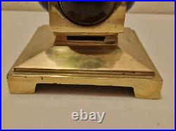 Art déco Pied de lampe en bronze et cabochons de velle soufflé et bullé 1920