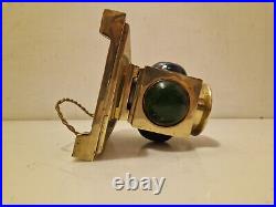 Art déco Pied de lampe en bronze et cabochons de velle soufflé et bullé 1920