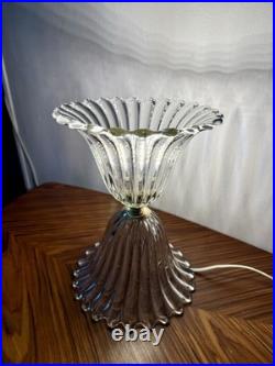 BAROVIER & TOSO Rare Lampe Art Déco Sabre en Verre de Murano Italie 1940