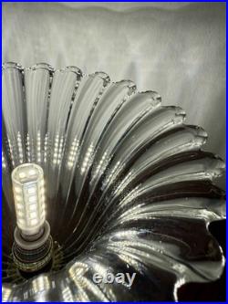 BAROVIER & TOSO Rare Lampe Art Déco Sabre en Verre de Murano Italie 1940