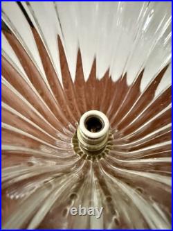 BAROVIER & TOSO Rare Lampe Art Déco Sabre en Verre de Murano Italie 1940