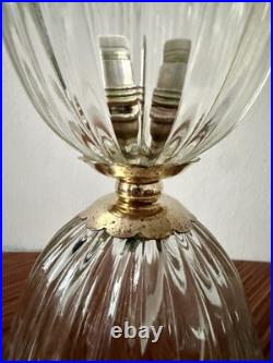 BAROVIER & TOSO Rare Lampe Art Déco Sabre en Verre de Murano Italie 1940