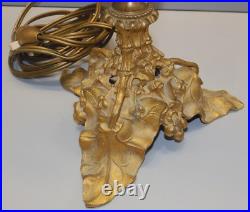 -BOUGEOIR BRONZE ART NOUVEAU Monté en PIED de LAMPE (réversible) déco D