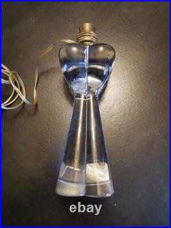Baccarat Lampe Vers 1960 Cristal Estampille BACCARAT Eclairage Lumiere Baccarat