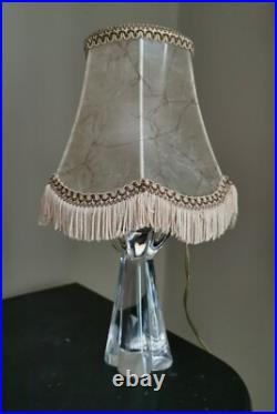 Baccarat Lampe Vers 1960 Cristal Estampille BACCARAT Eclairage Lumiere Baccarat